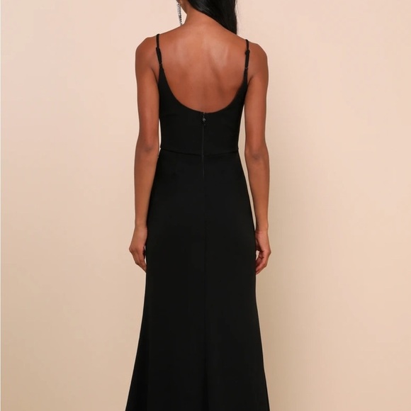 Lulu’s Infinite Glory Black Maxi Dress NWT Size XS - Picture 2 of 7